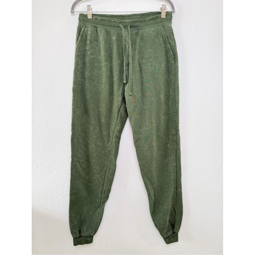 Katin Men’s Olive Green Acid Washed Drawstring Sweatpants Joggers Small Pockets
